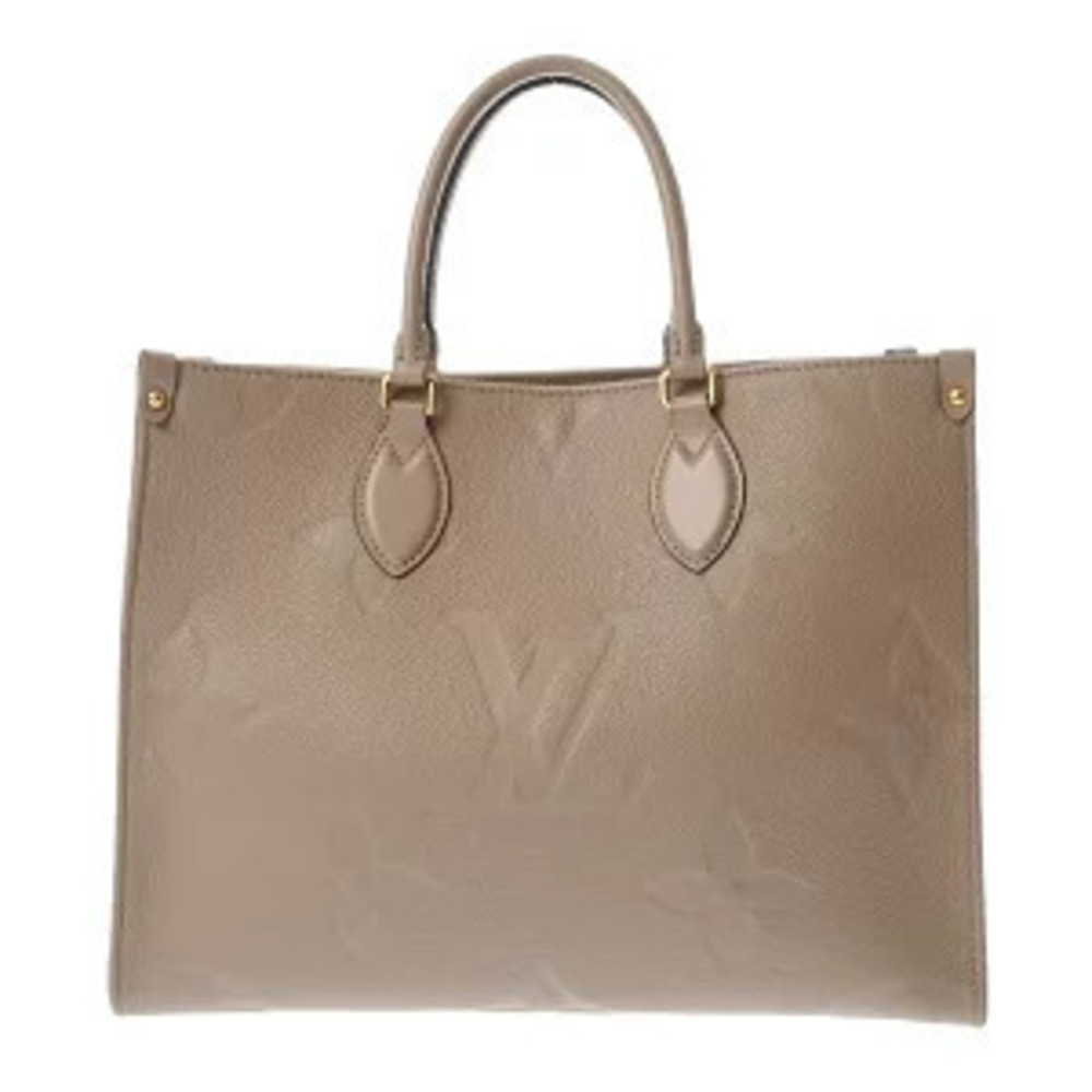 Louis Vuitton Monogram Empreinte On The Go Tourterelle Leather Handbag
